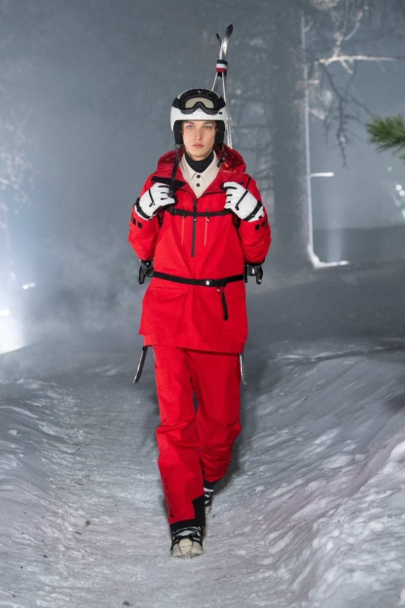 Dante Scheck featured in  the Moncler Grenoble fashion show for Autumn/Winter 2024