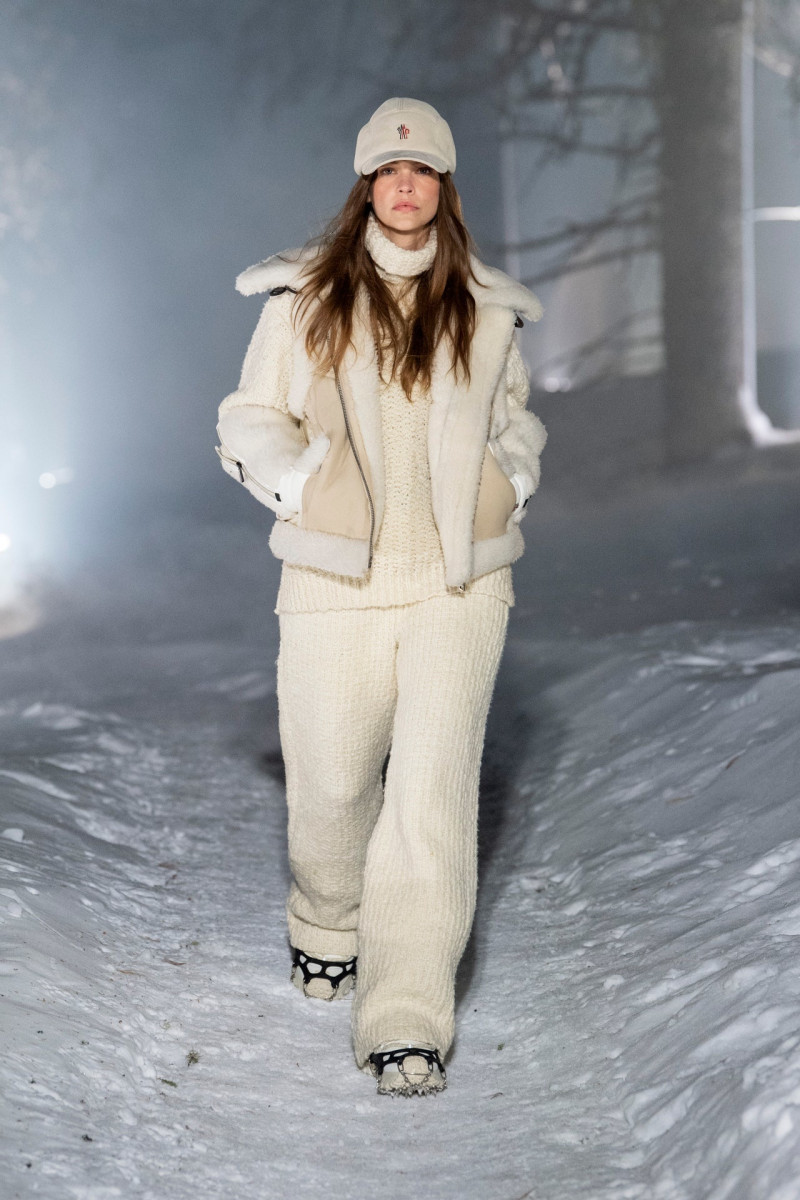 Barbara Palvin featured in  the Moncler Grenoble fashion show for Autumn/Winter 2024