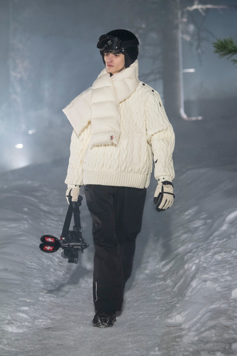 Neo Gregori featured in  the Moncler Grenoble fashion show for Autumn/Winter 2024