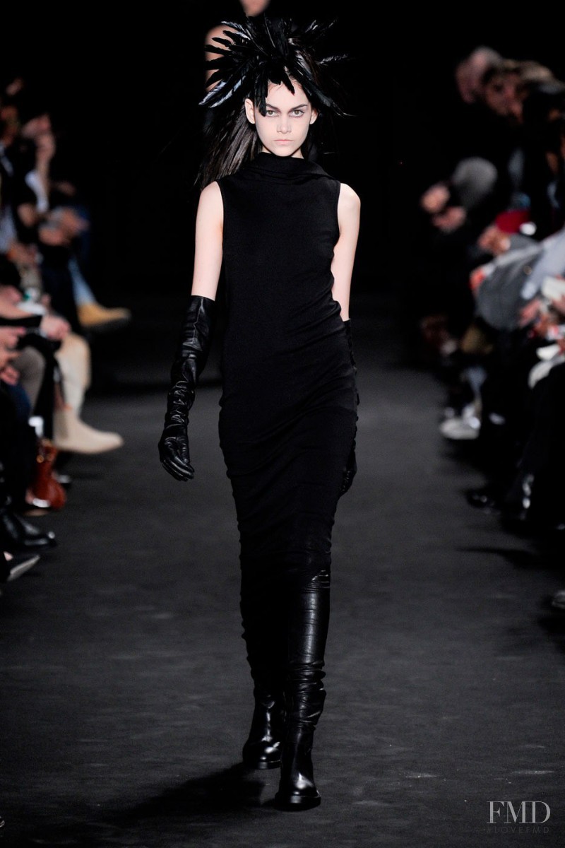 Isabella Melo featured in  the Ann Demeulemeester fashion show for Autumn/Winter 2012