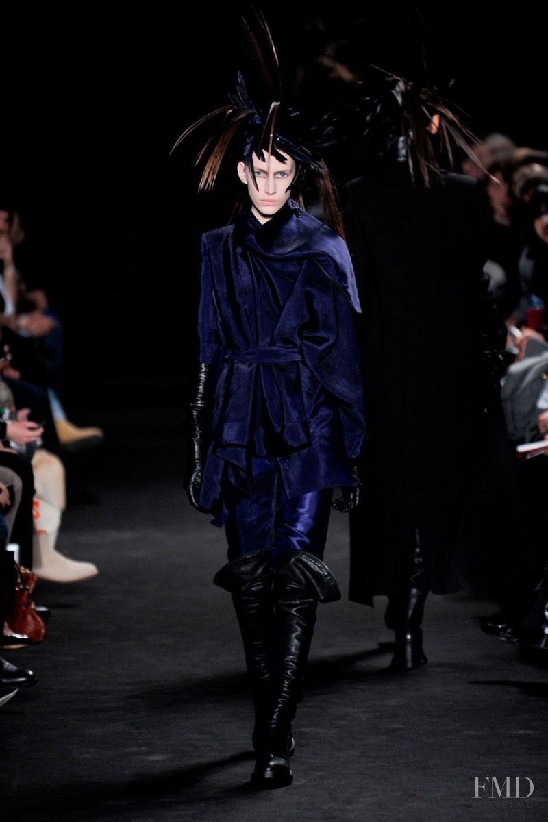 Melinda Szepesi featured in  the Ann Demeulemeester fashion show for Autumn/Winter 2012