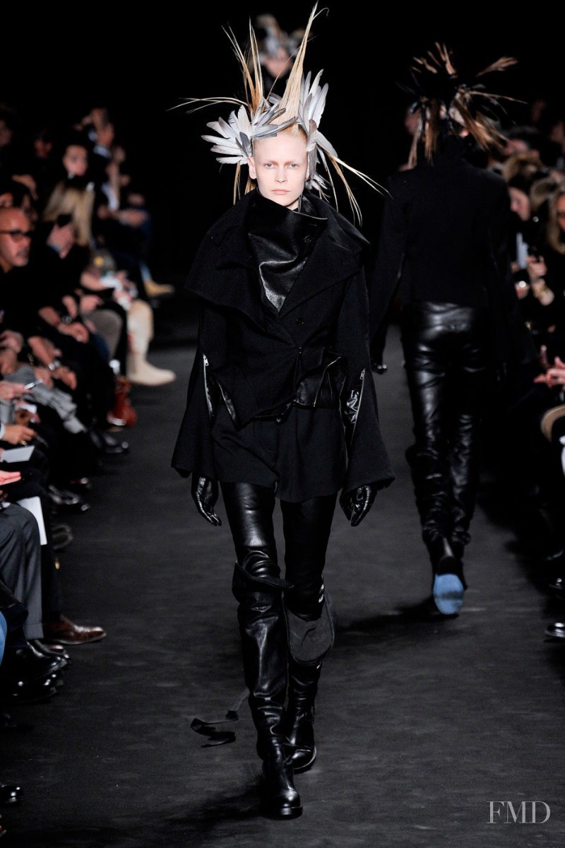 Henna Lintukangas featured in  the Ann Demeulemeester fashion show for Autumn/Winter 2012