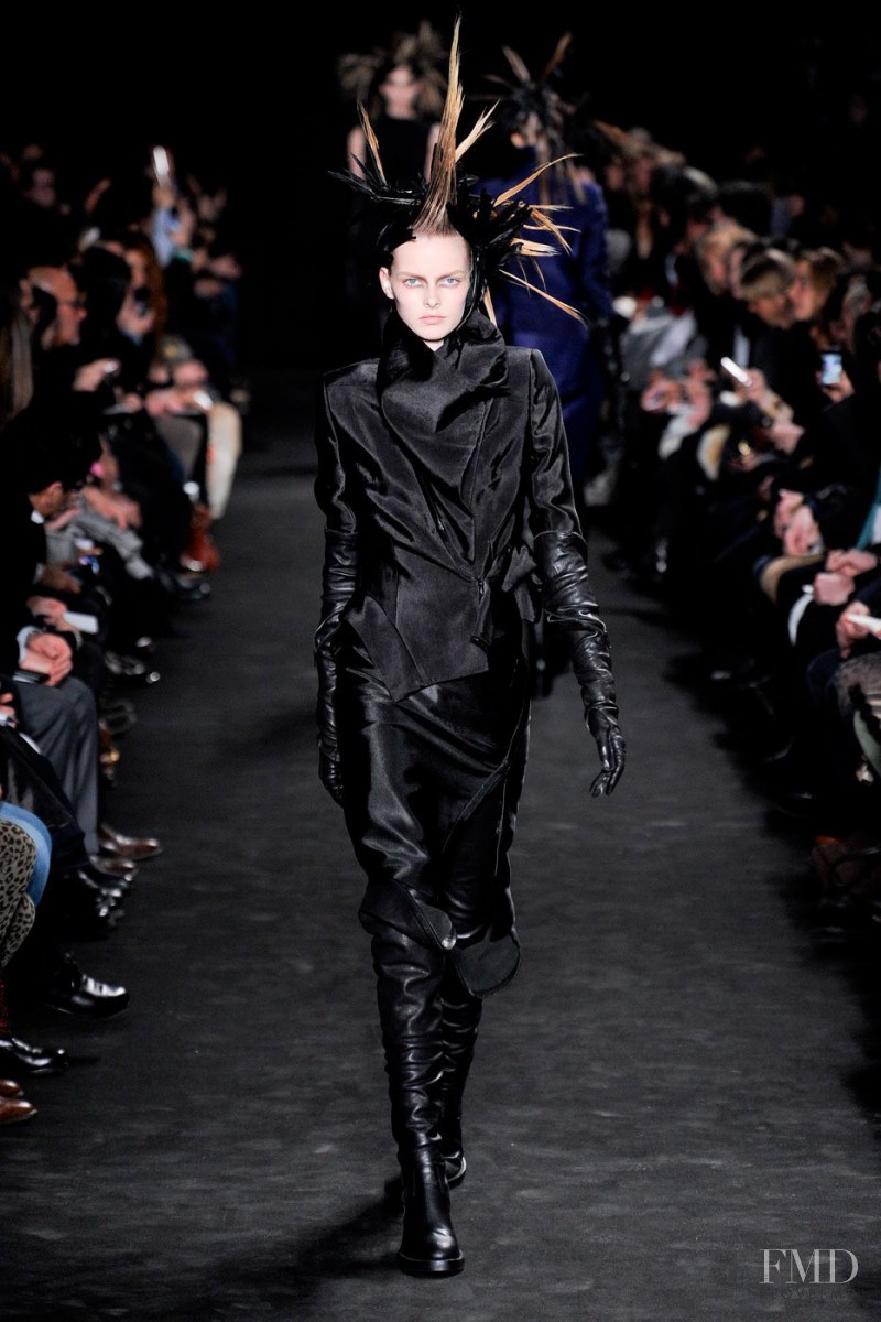 Elza Luijendijk Matiz featured in  the Ann Demeulemeester fashion show for Autumn/Winter 2012