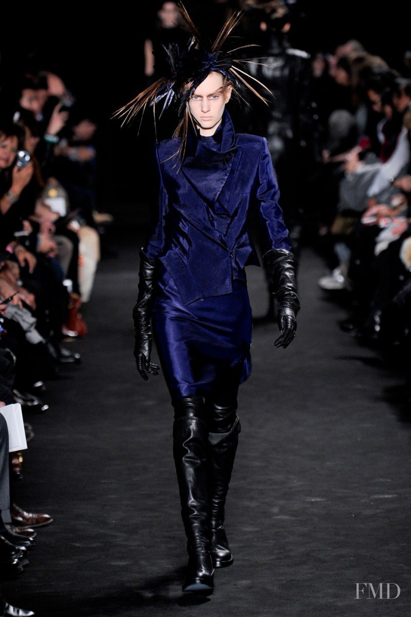 Carla Gebhart featured in  the Ann Demeulemeester fashion show for Autumn/Winter 2012