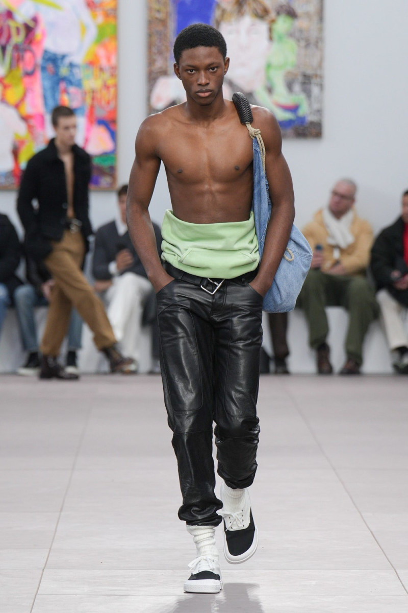 Nonso Ojukwu featured in  the Loewe fashion show for Autumn/Winter 2024