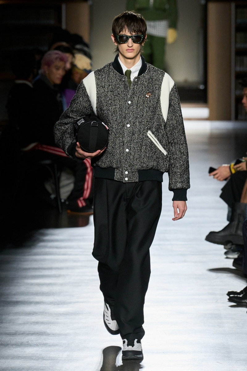 Anden Scudder featured in  the Kenzo fashion show for Autumn/Winter 2024