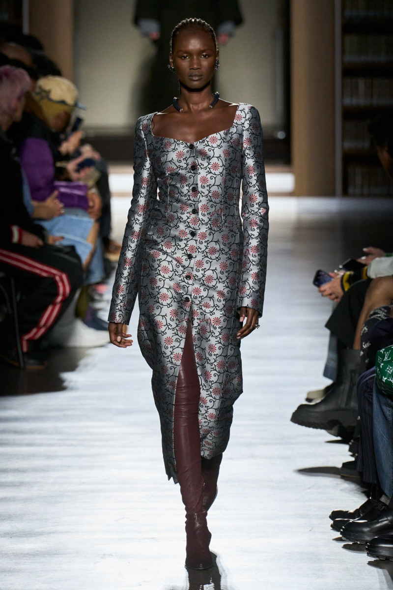 Abeny Nhial featured in  the Kenzo fashion show for Autumn/Winter 2024