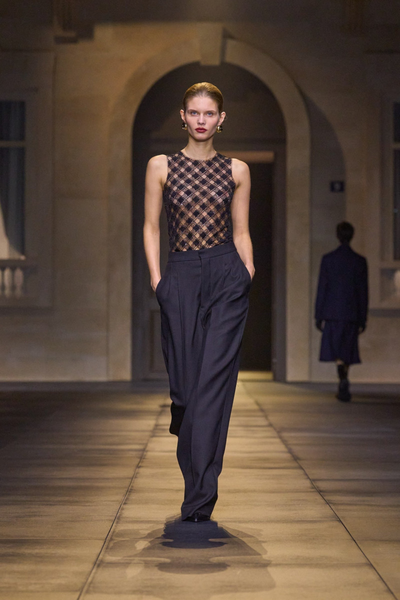 Ida Heiner featured in  the AMI Alexandre Mattiussi fashion show for Autumn/Winter 2024