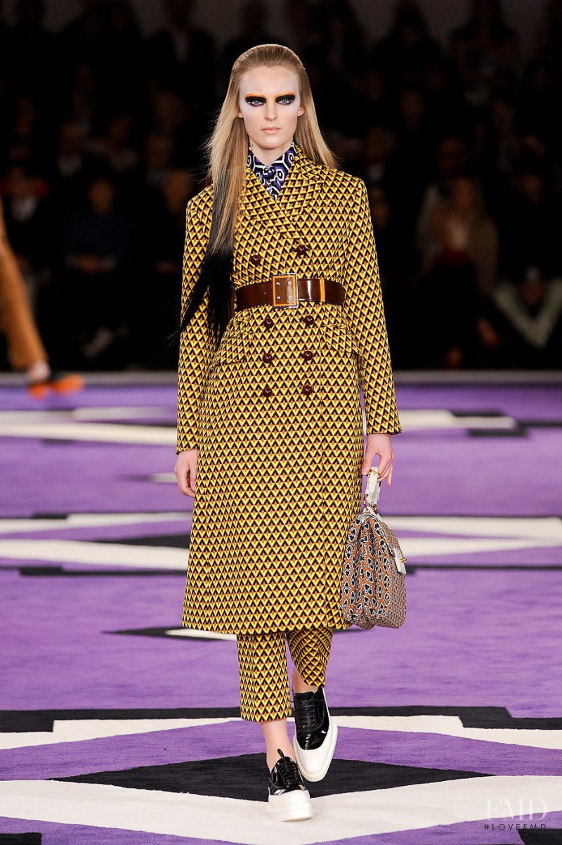Ymre Stiekema featured in  the Prada fashion show for Autumn/Winter 2012