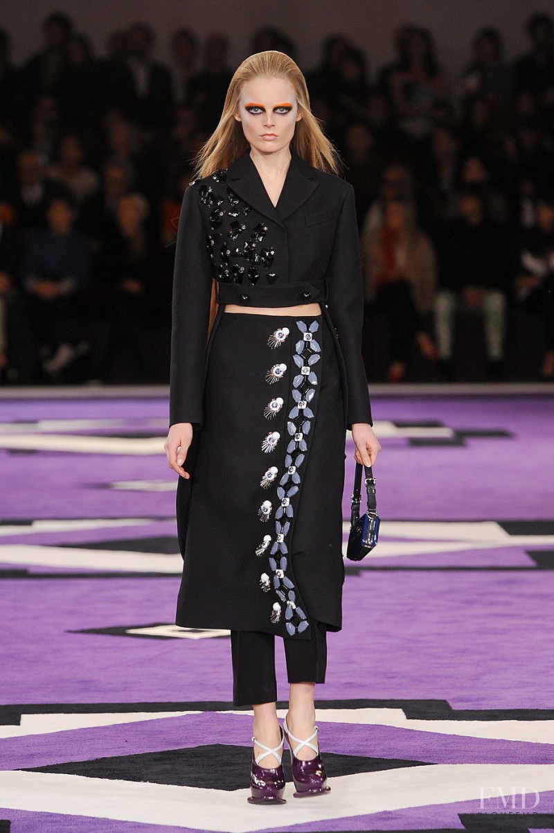 Hanne Gaby Odiele featured in  the Prada fashion show for Autumn/Winter 2012