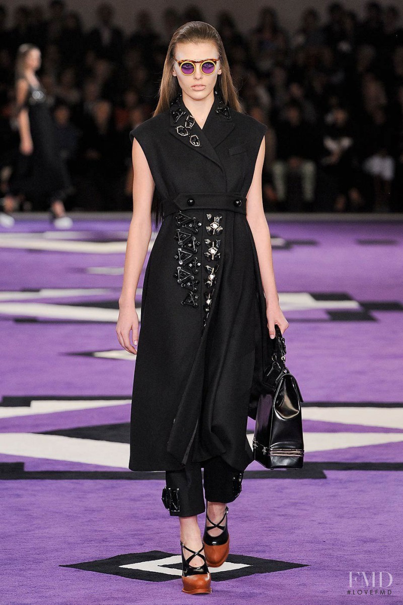 Madison Headrick featured in  the Prada fashion show for Autumn/Winter 2012