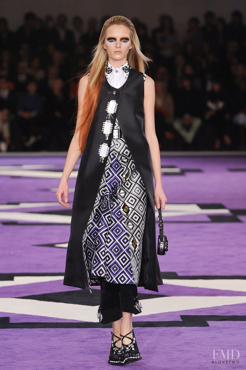 Daria Strokous featured in  the Prada fashion show for Autumn/Winter 2012