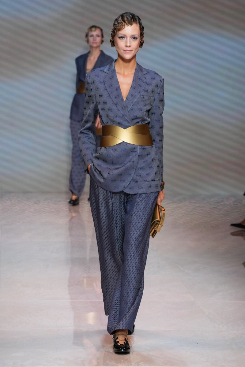 Agatha Borges featured in  the Giorgio Armani fashion show for Spring/Summer 2024