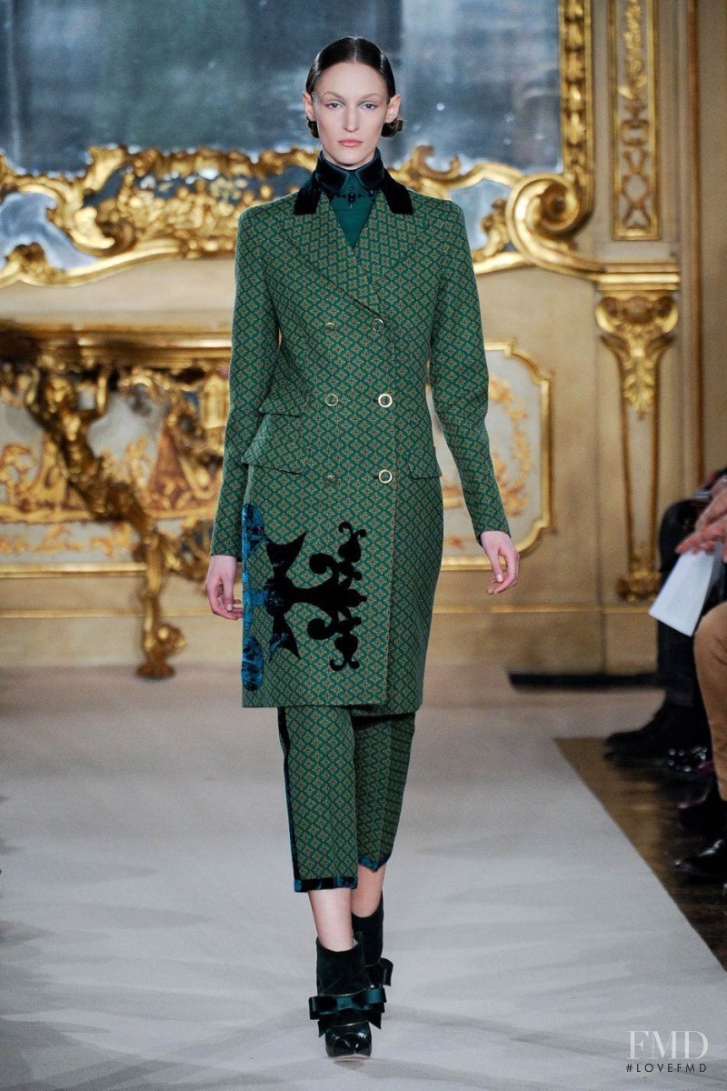 Franzi Mueller featured in  the Aquilano.Rimondi fashion show for Autumn/Winter 2012
