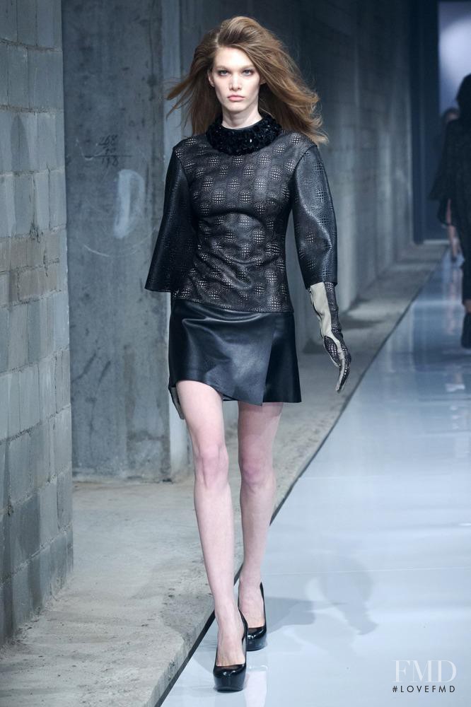 Irina Nikolaeva featured in  the Chapurin fashion show for Autumn/Winter 2012