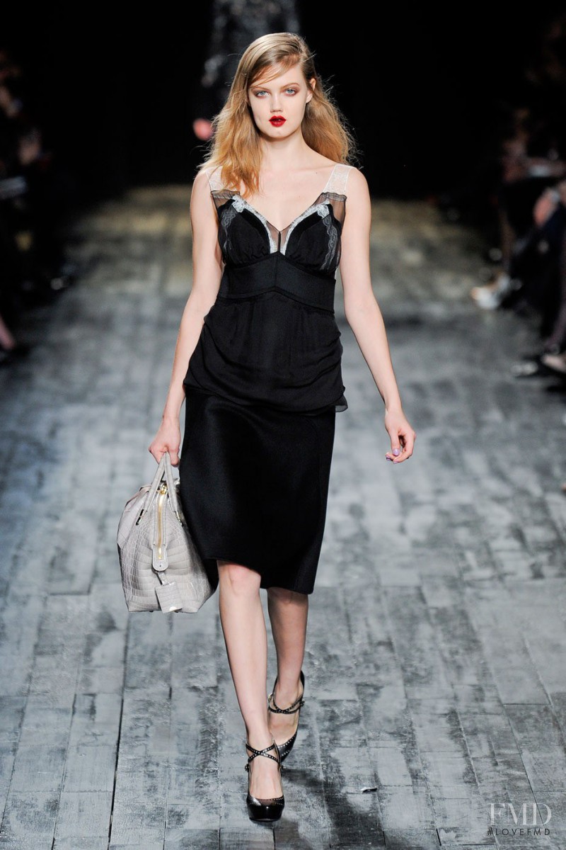 Lindsey Wixson featured in  the Nina Ricci fashion show for Autumn/Winter 2012