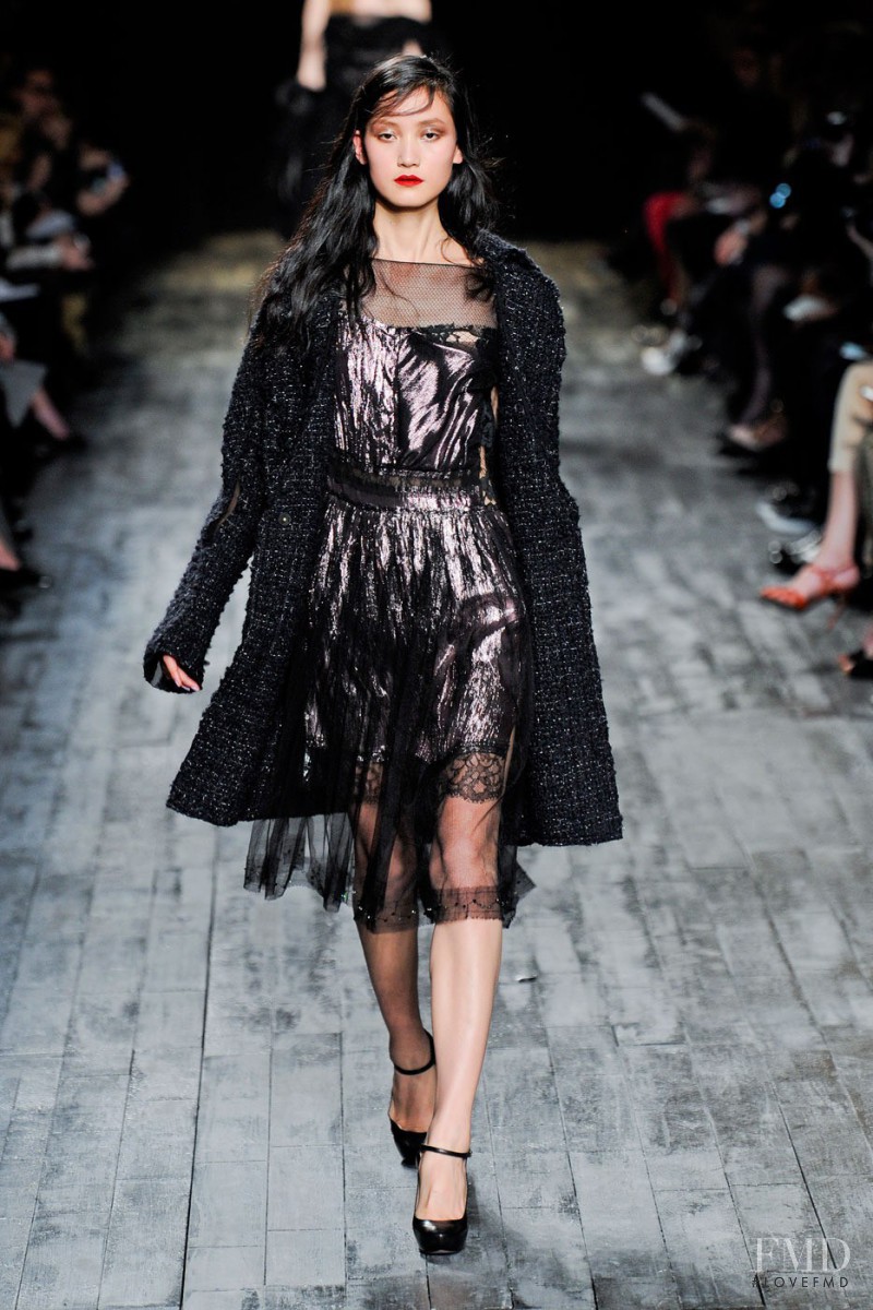 Lina Zhang featured in  the Nina Ricci fashion show for Autumn/Winter 2012