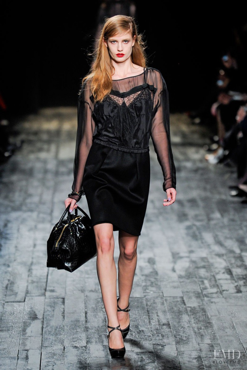 Nadja Bender featured in  the Nina Ricci fashion show for Autumn/Winter 2012