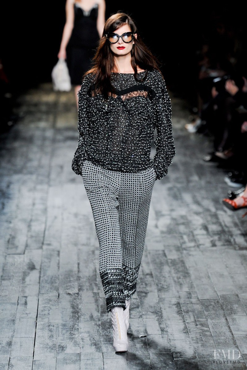 Ava Smith featured in  the Nina Ricci fashion show for Autumn/Winter 2012