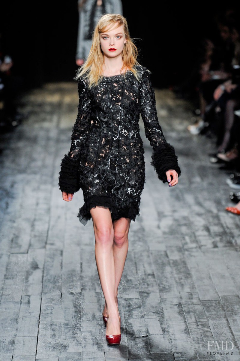 Siri Tollerod featured in  the Nina Ricci fashion show for Autumn/Winter 2012