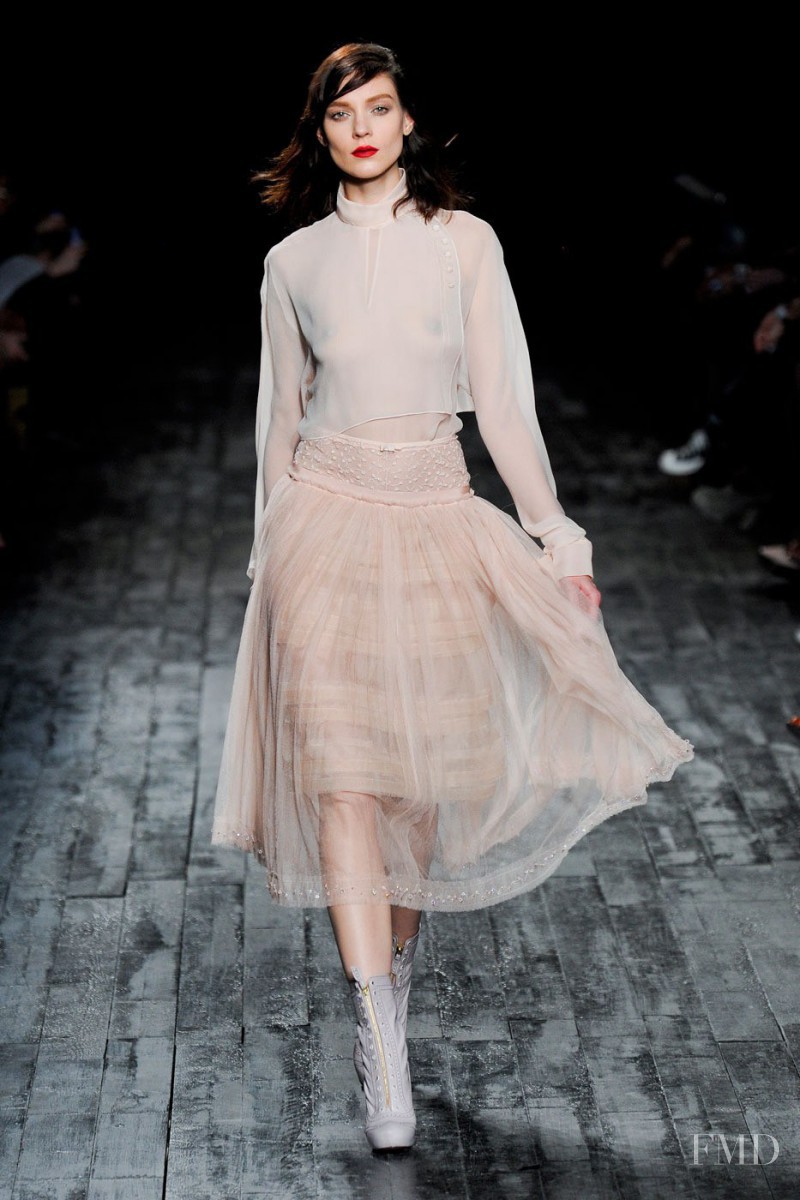 Kati Nescher featured in  the Nina Ricci fashion show for Autumn/Winter 2012