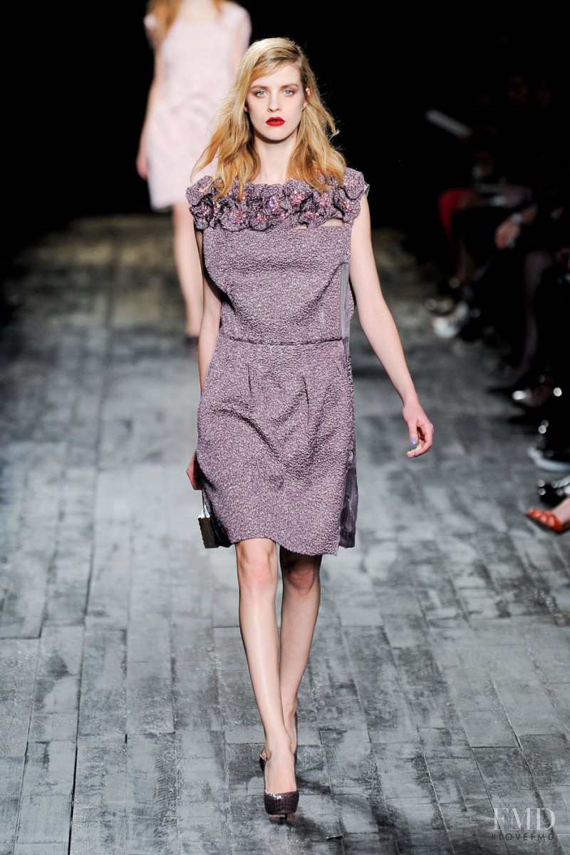 Julia Frauche featured in  the Nina Ricci fashion show for Autumn/Winter 2012