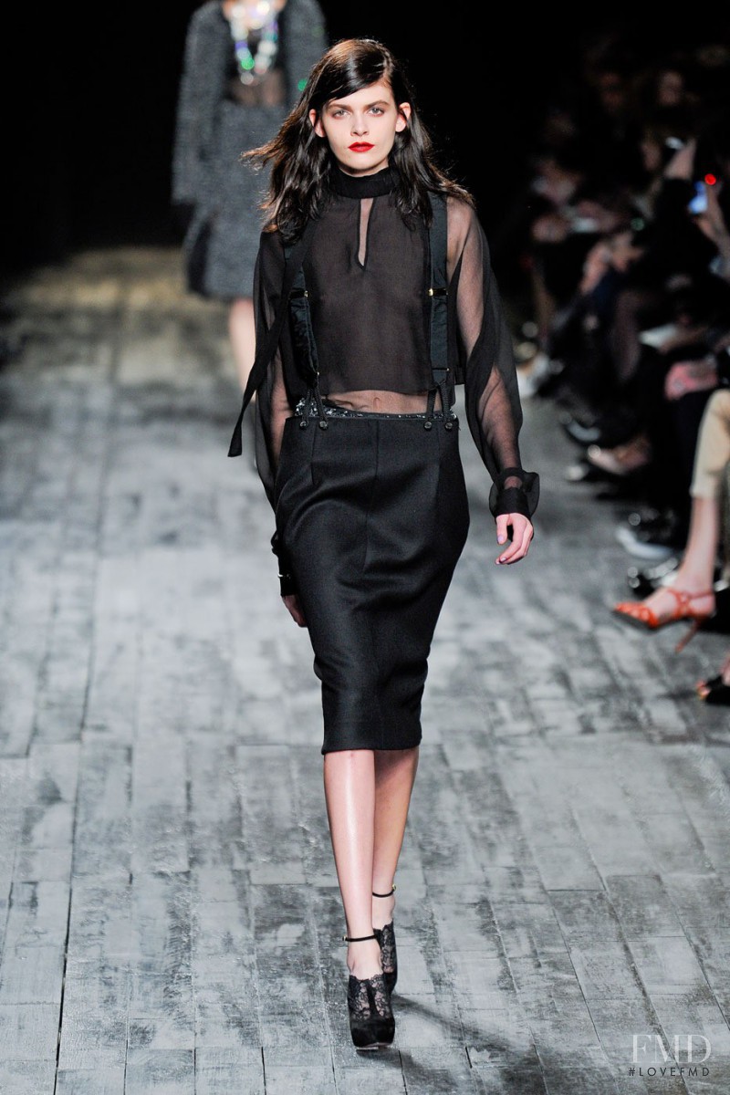 Melissa Stasiuk featured in  the Nina Ricci fashion show for Autumn/Winter 2012