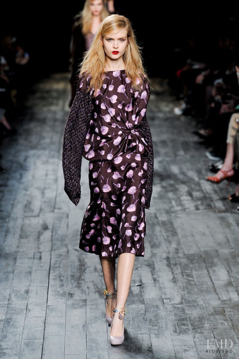 Josephine Skriver featured in  the Nina Ricci fashion show for Autumn/Winter 2012