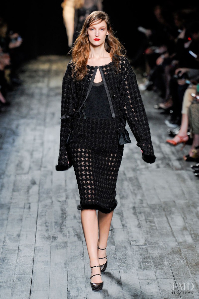 Franzi Mueller featured in  the Nina Ricci fashion show for Autumn/Winter 2012