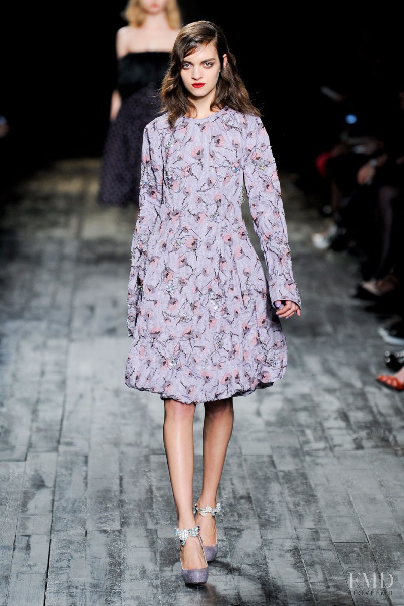 Magda Laguinge featured in  the Nina Ricci fashion show for Autumn/Winter 2012