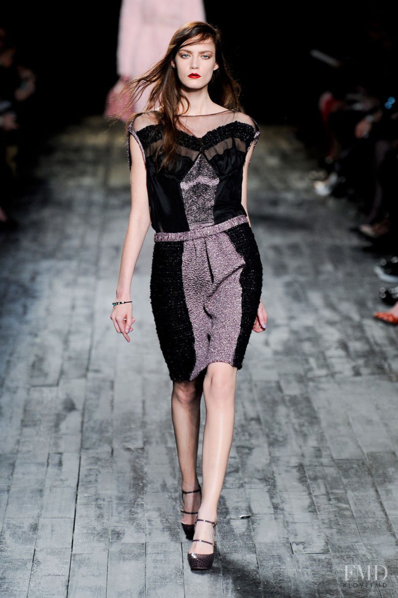 Patrycja Gardygajlo featured in  the Nina Ricci fashion show for Autumn/Winter 2012