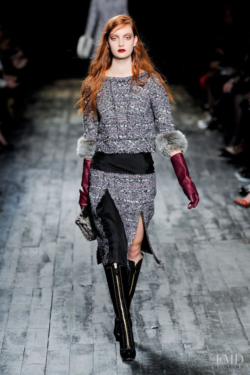 Codie Young featured in  the Nina Ricci fashion show for Autumn/Winter 2012