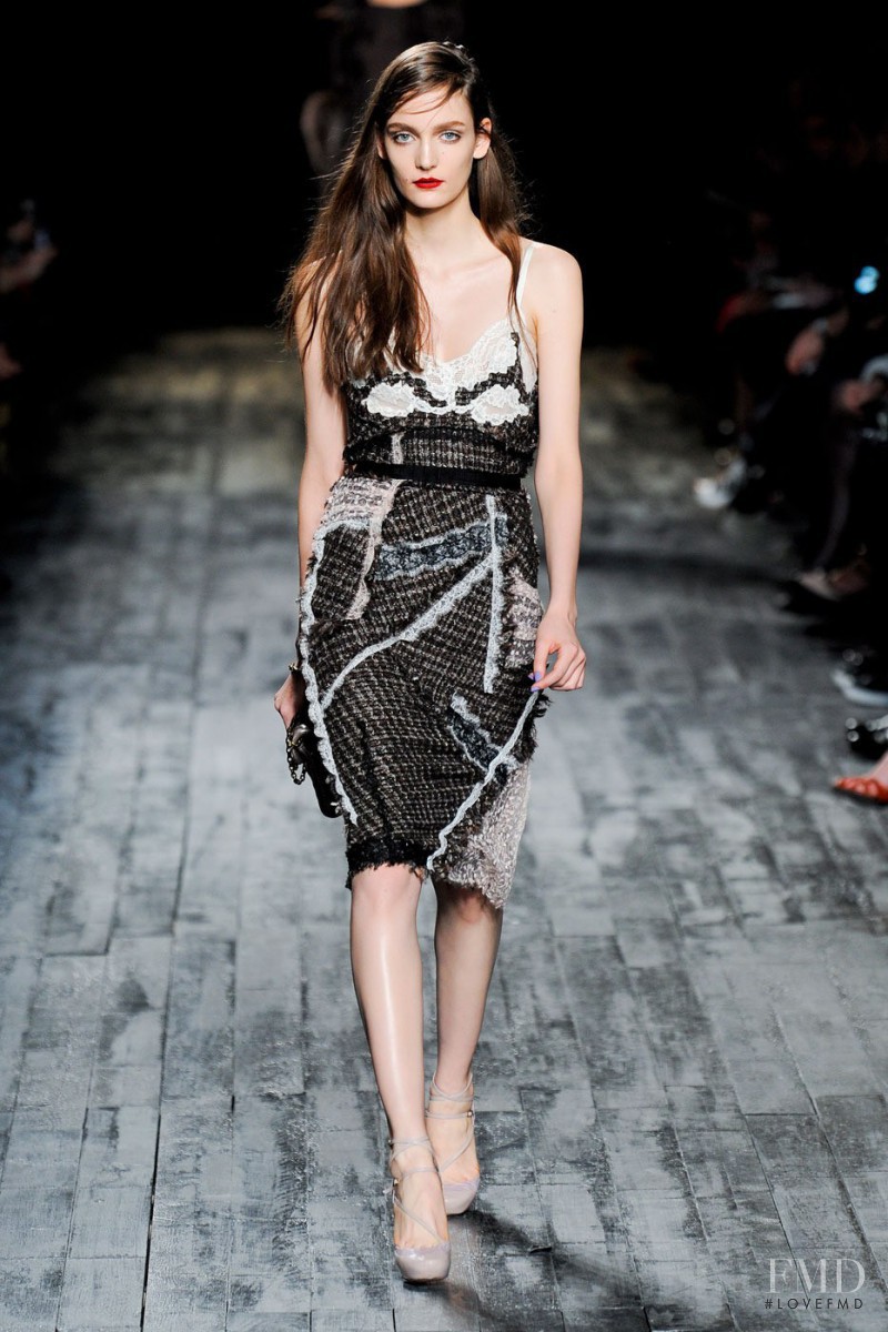 Zuzanna Bijoch featured in  the Nina Ricci fashion show for Autumn/Winter 2012