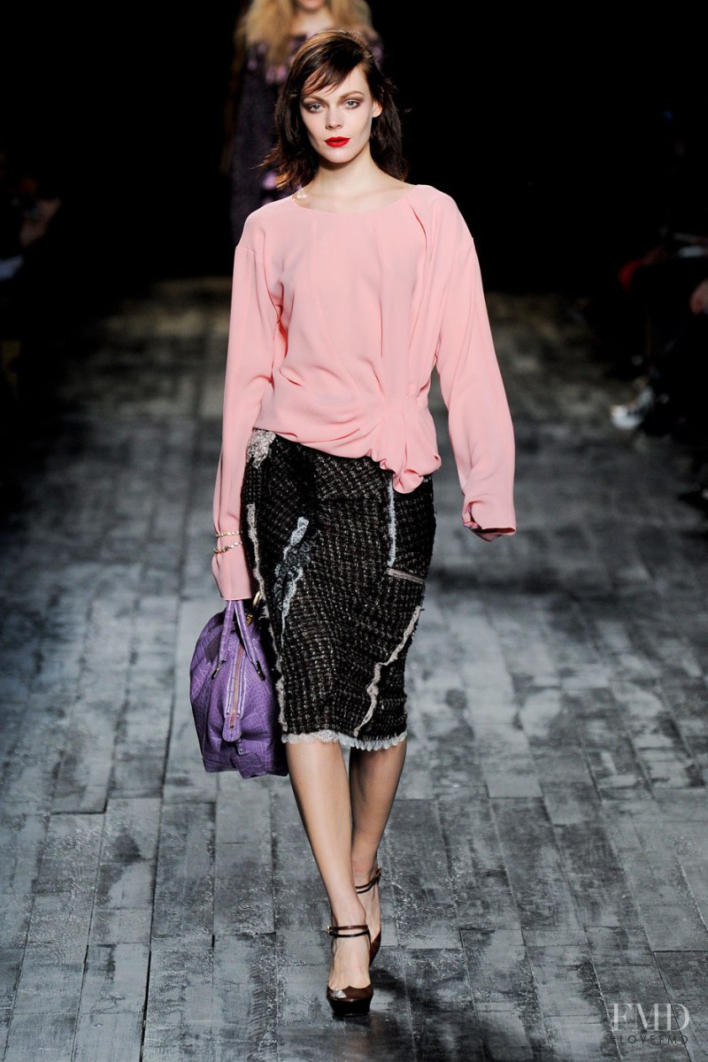 Kinga Rajzak featured in  the Nina Ricci fashion show for Autumn/Winter 2012