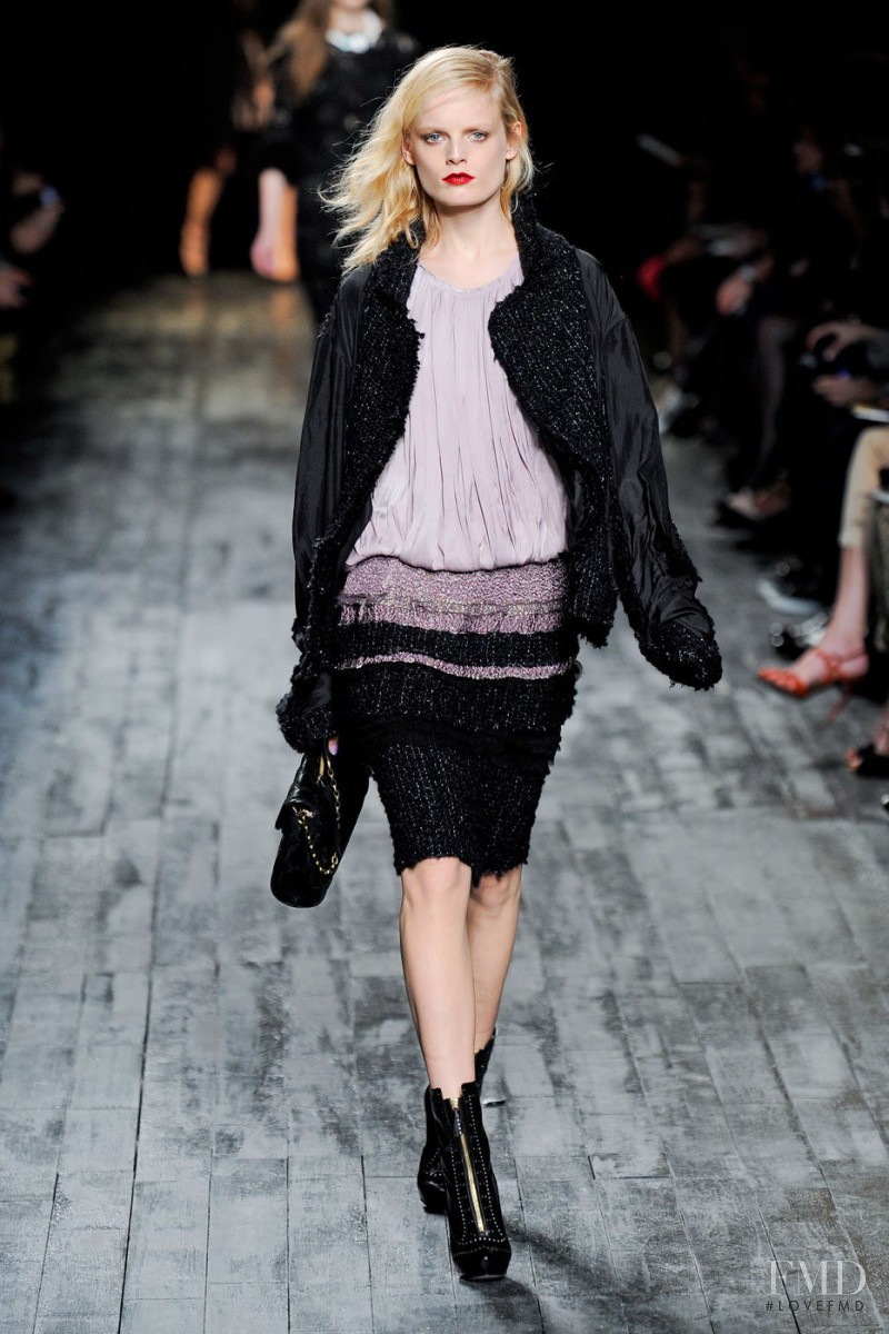 Hanne Gaby Odiele featured in  the Nina Ricci fashion show for Autumn/Winter 2012