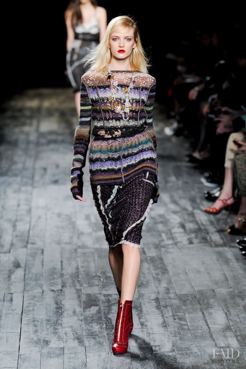 Daria Strokous featured in  the Nina Ricci fashion show for Autumn/Winter 2012