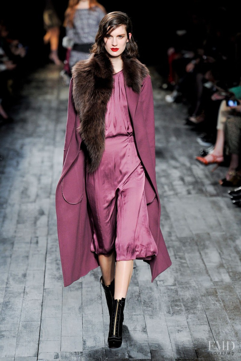 Marte Mei van Haaster featured in  the Nina Ricci fashion show for Autumn/Winter 2012