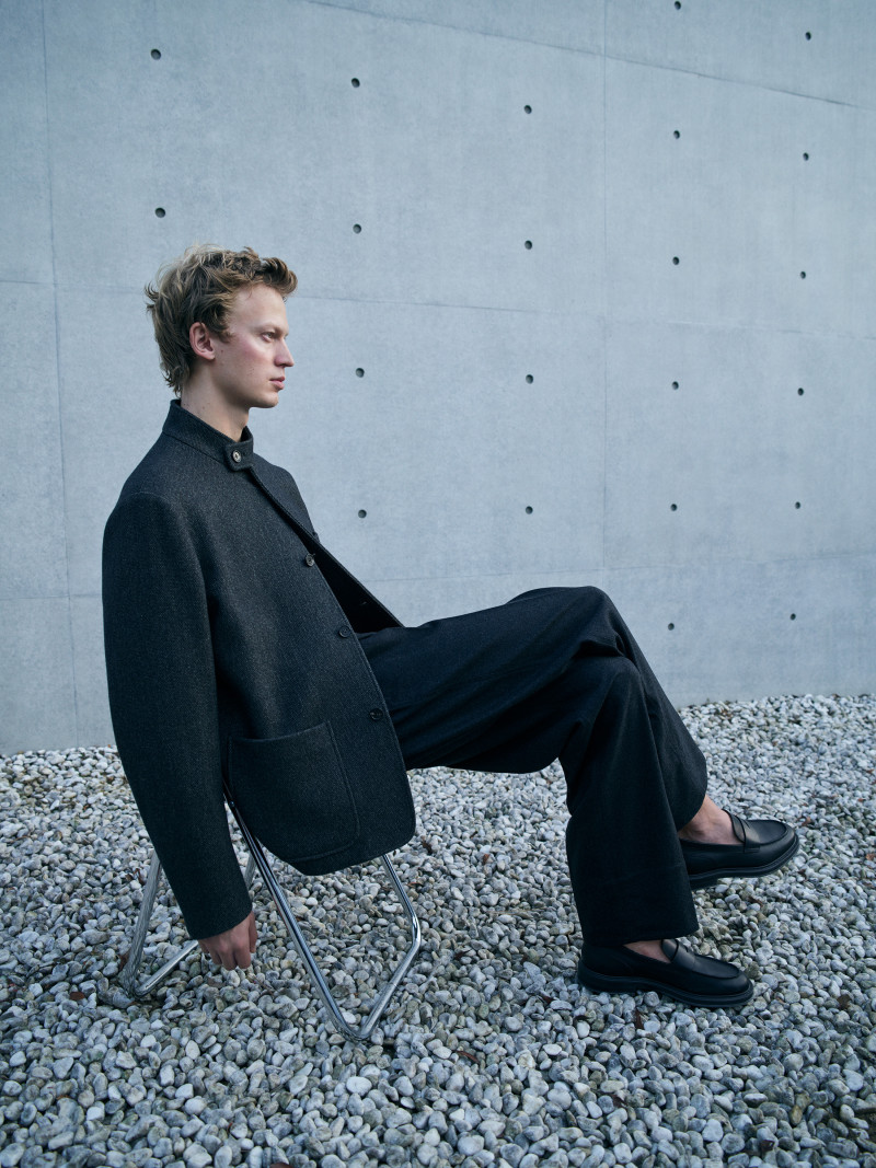 Jonas Glöer featured in  the Loro Piana advertisement for Spring/Summer 2024