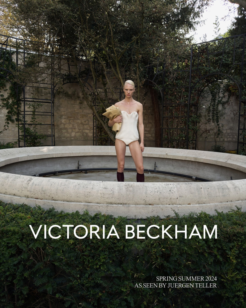 Vilma Sjöberg featured in  the Victoria Beckham advertisement for Spring/Summer 2024