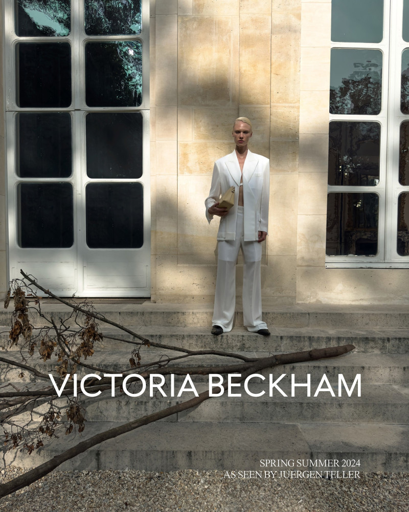 Vilma Sjöberg featured in  the Victoria Beckham advertisement for Spring/Summer 2024