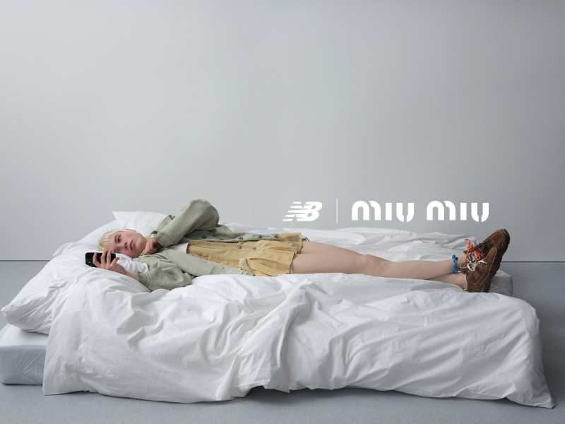 Miu Miu Miu Miu x New Balance advertisement for Spring 2024