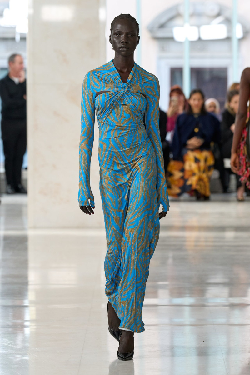 Naomi Apajok featured in  the Feben fashion show for Autumn/Winter 2024