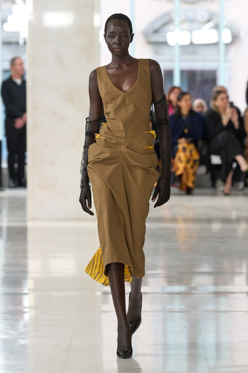 Akuol Deng Atem featured in  the Feben fashion show for Autumn/Winter 2024