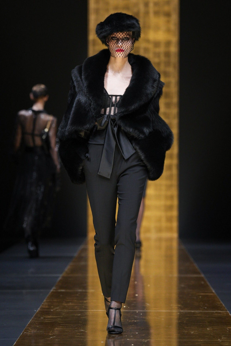 Annie Arnander featured in  the Dolce & Gabbana fashion show for Autumn/Winter 2024