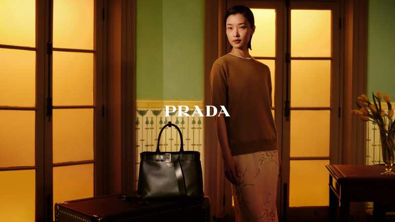 Du Juan featured in  the Prada Lunar New Year 2024 Campaign advertisement for Spring 2024