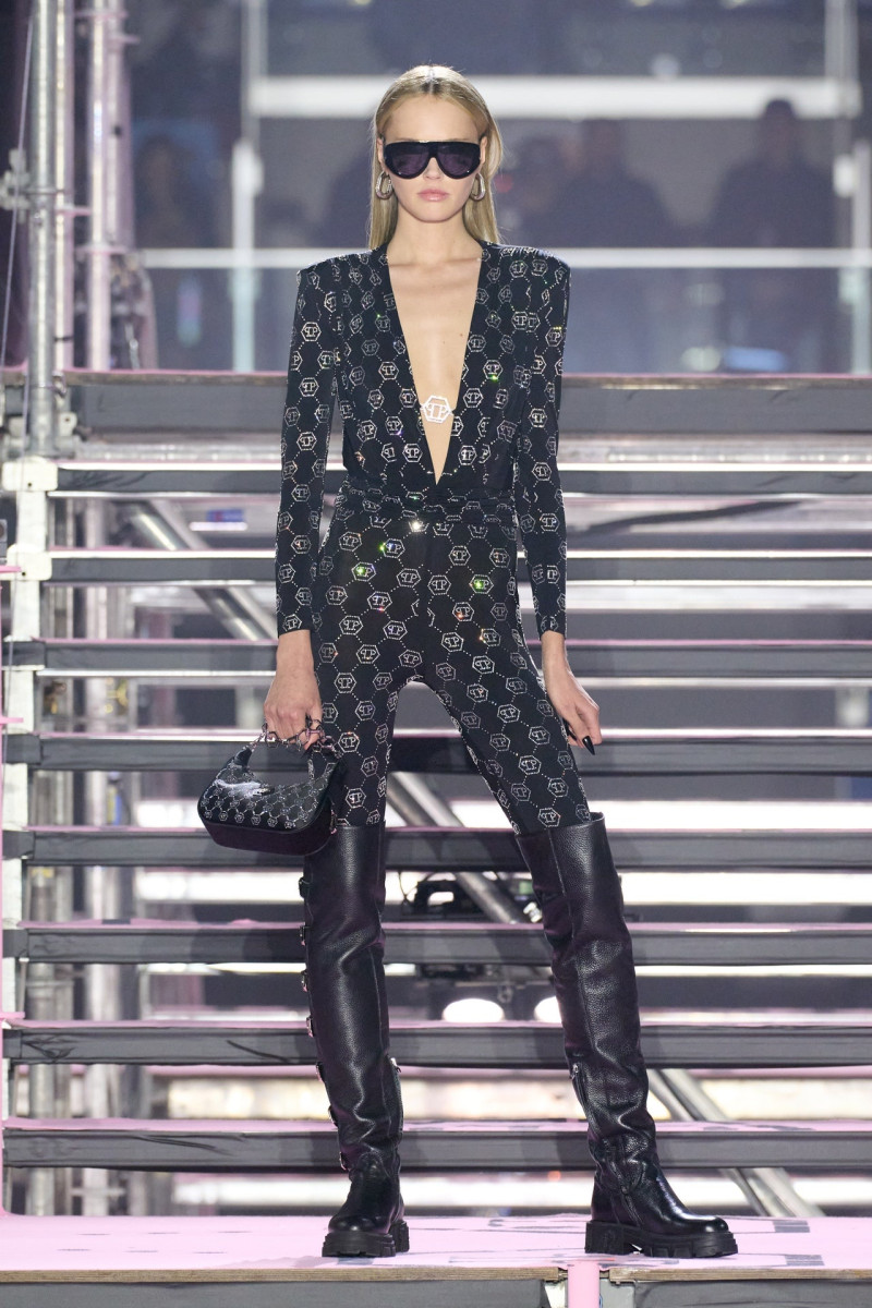 Siri Lehland featured in  the Philipp Plein fashion show for Autumn/Winter 2024