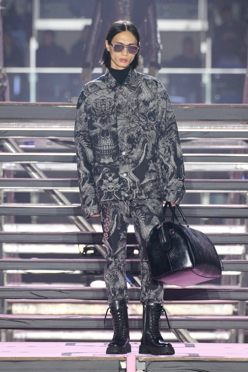 Donggyu Lee featured in  the Philipp Plein fashion show for Autumn/Winter 2024