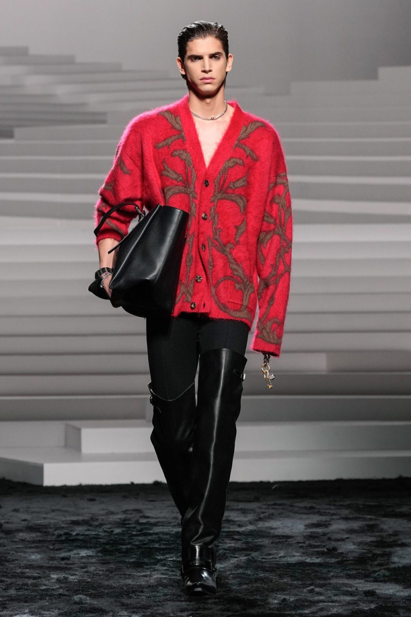 Hedi Ben Tekaya featured in  the Versace fashion show for Autumn/Winter 2024