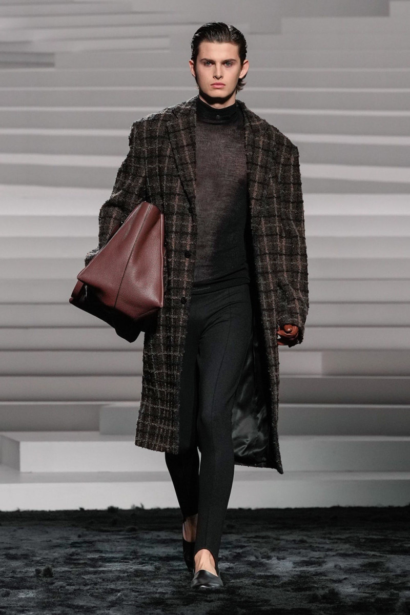 Mark Vanderloo Jr. featured in  the Versace fashion show for Autumn/Winter 2024