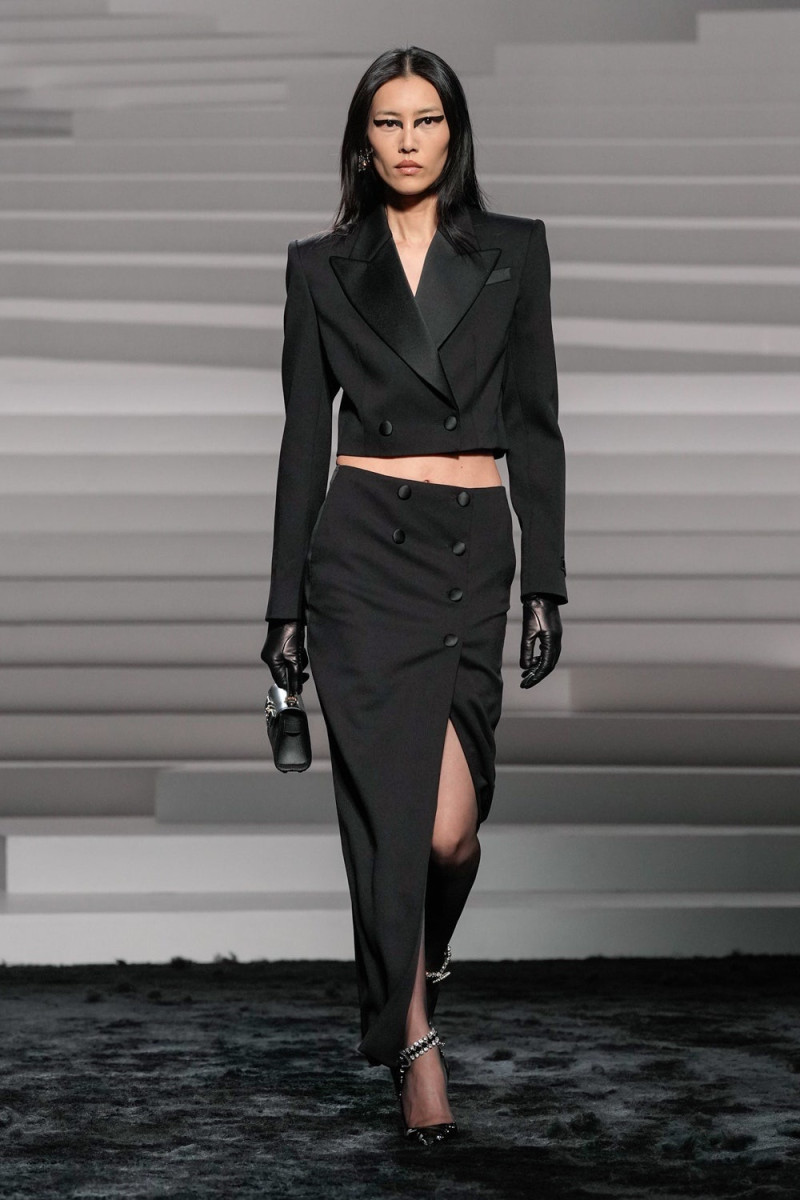 Liu Wen featured in  the Versace fashion show for Autumn/Winter 2024